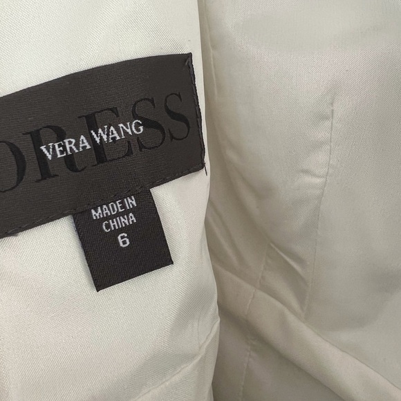 NWT Vera Wang Black & white floral appliqué dress - Picture 7 of 9